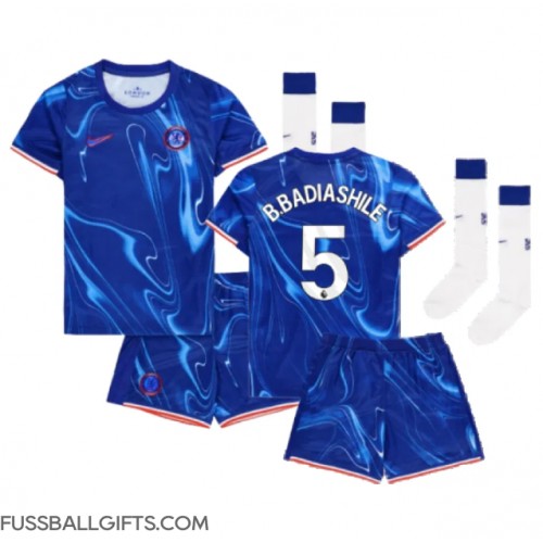 Chelsea Benoit Badiashile #5 Fußballbekleidung Heimtrikot Kinder 2024-25 Kurzarm (+ kurze hosen)